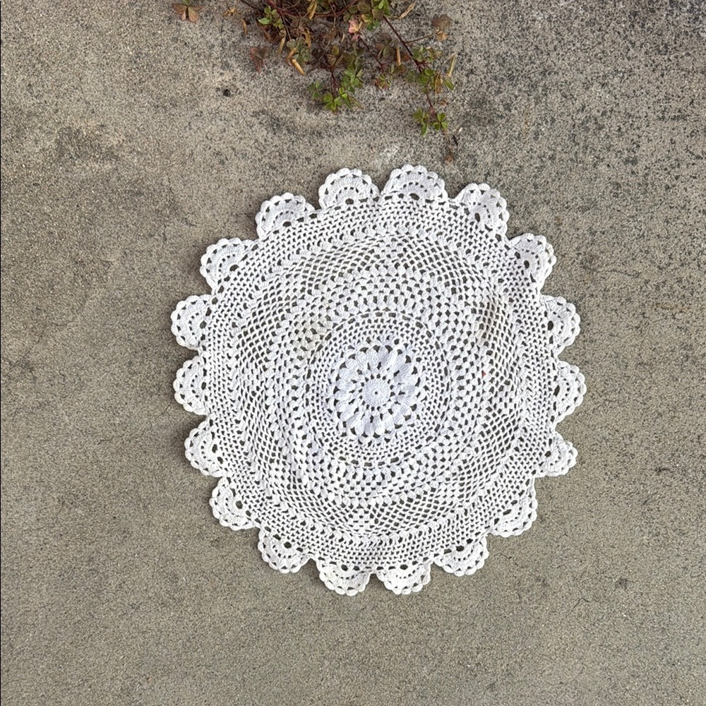 Vintage Handmade Crochet Doily